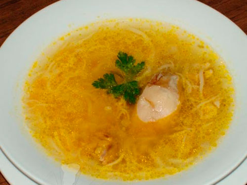 Мисо Рамен (суп-лапша с курицей и бобовой пастой)
