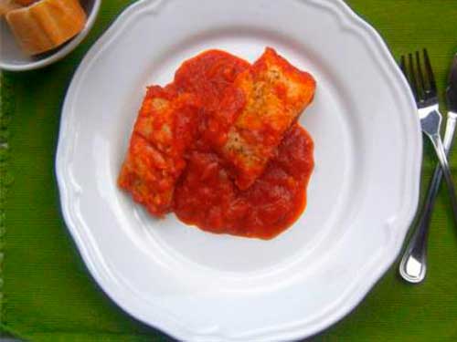 Треска в томатном соусе по-испански рецепт